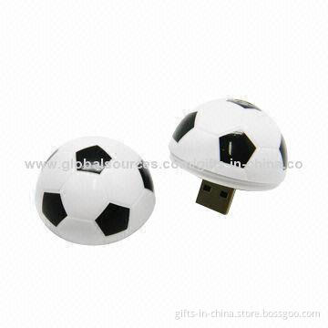 Promotional Football USB with Up to 32GB Capacity, OEM and ODM Orders Welcomed, PayPal Accepted
